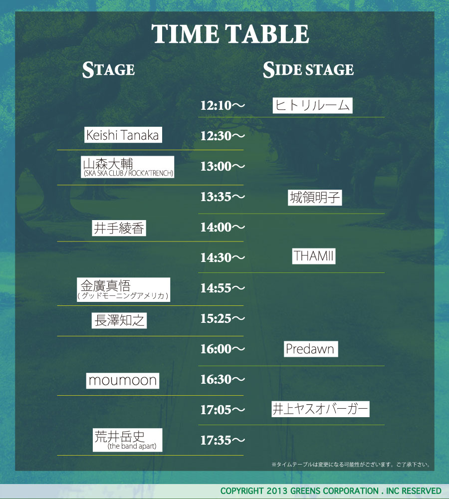 Timetable